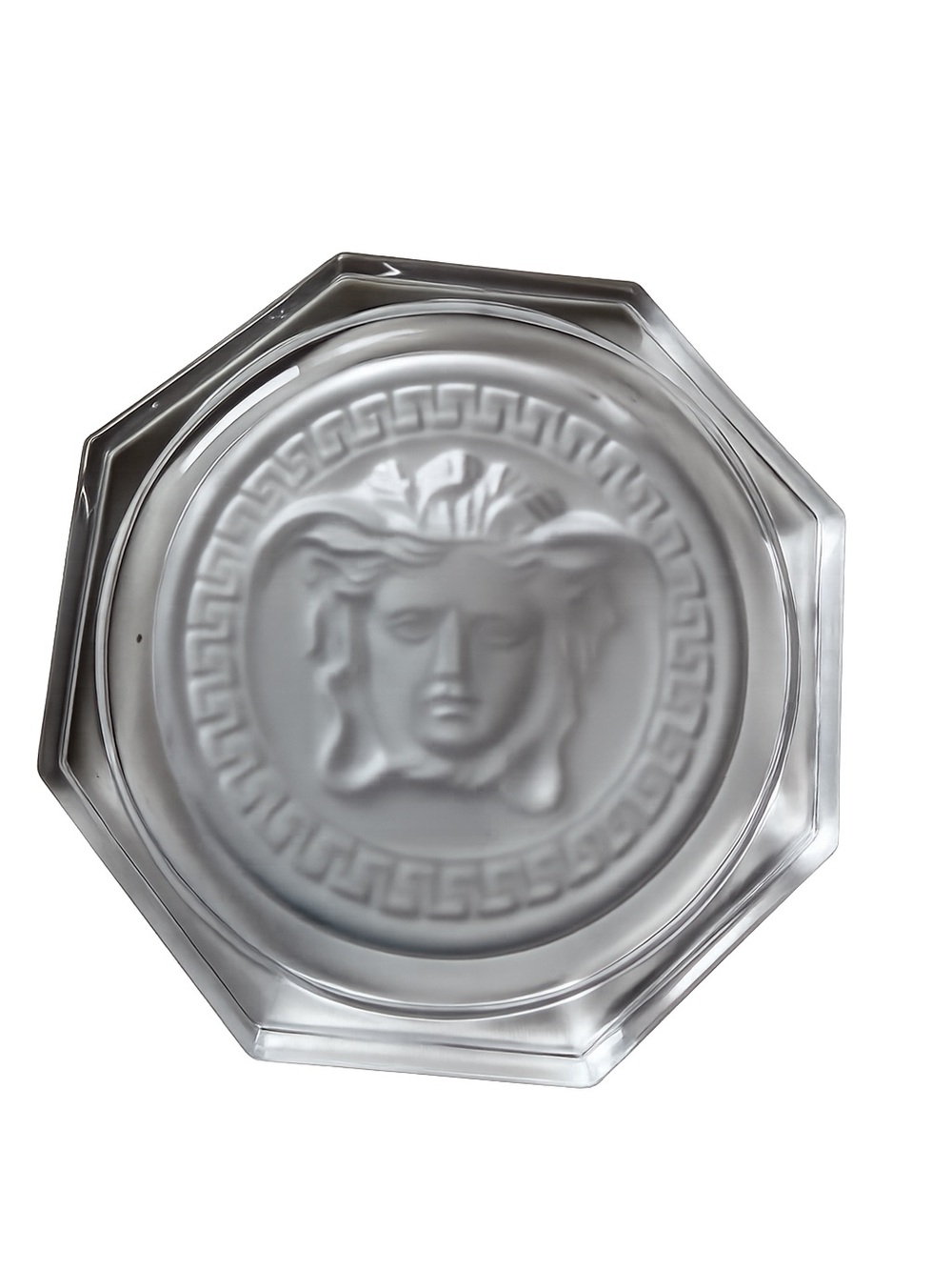 New Versace Rosenthal Crystal Medusa Lumiere Octagonal Coaster NWT Authentic